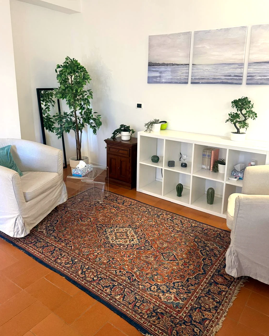 Lo studio di via Pereira 209 a Roma